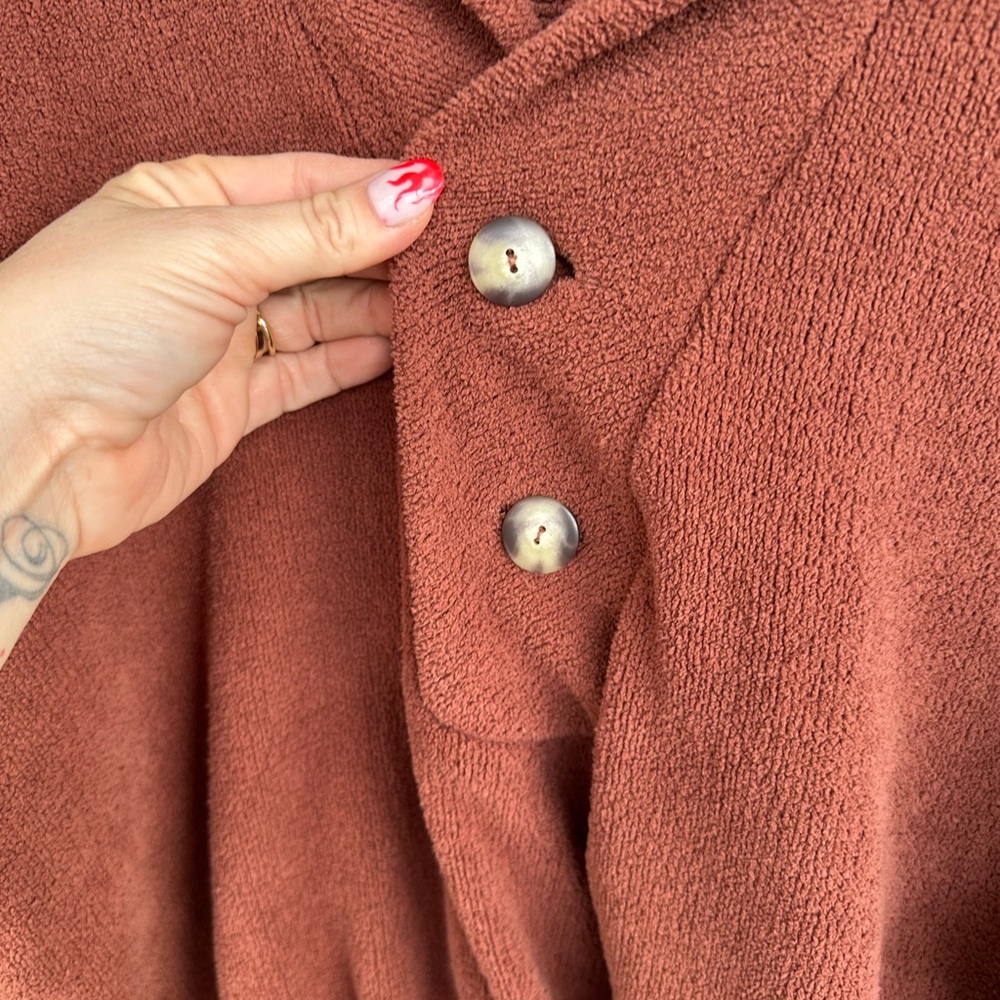 Free People Warm Brown Cardigan - Picture 3 of 6